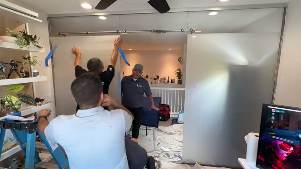 Smart Film Install Day — Buena Park Study Room