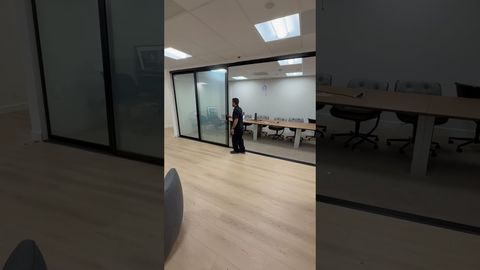 Switchable smart glass turning private at the touch of a button