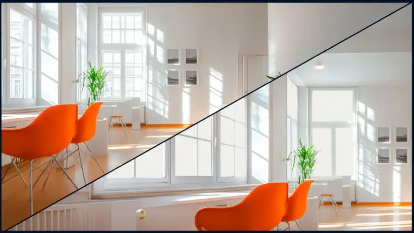 Switchable smart glass benefits — modern LA luxury residential master bath with switchable smart glass demonstrating privacy and daylight retention