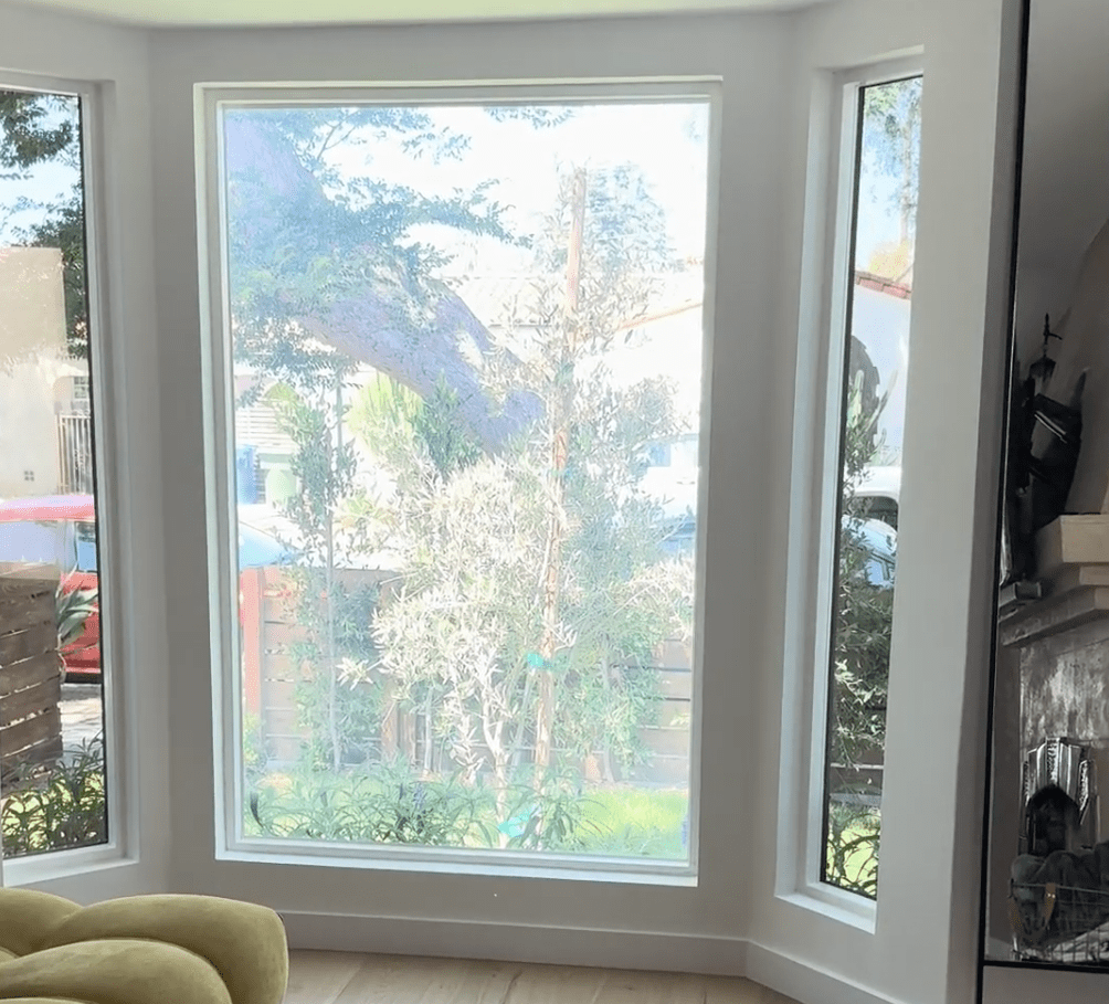 Smart film living room windows installation in Los Angeles