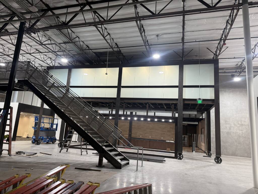 Upper deck conference room smart glass in opaque mode in Carlsbad CA