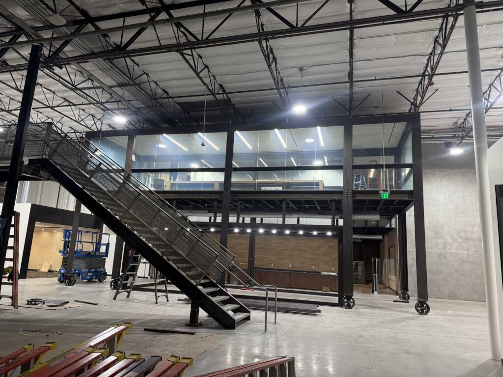 Elevated glass conference room with smart glass installation in Carlsbad CA