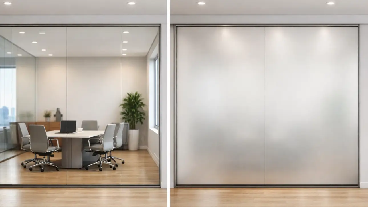 Switchable film troubleshooting — switchable smart film retrofit preparation showing proper glass-prep before application
