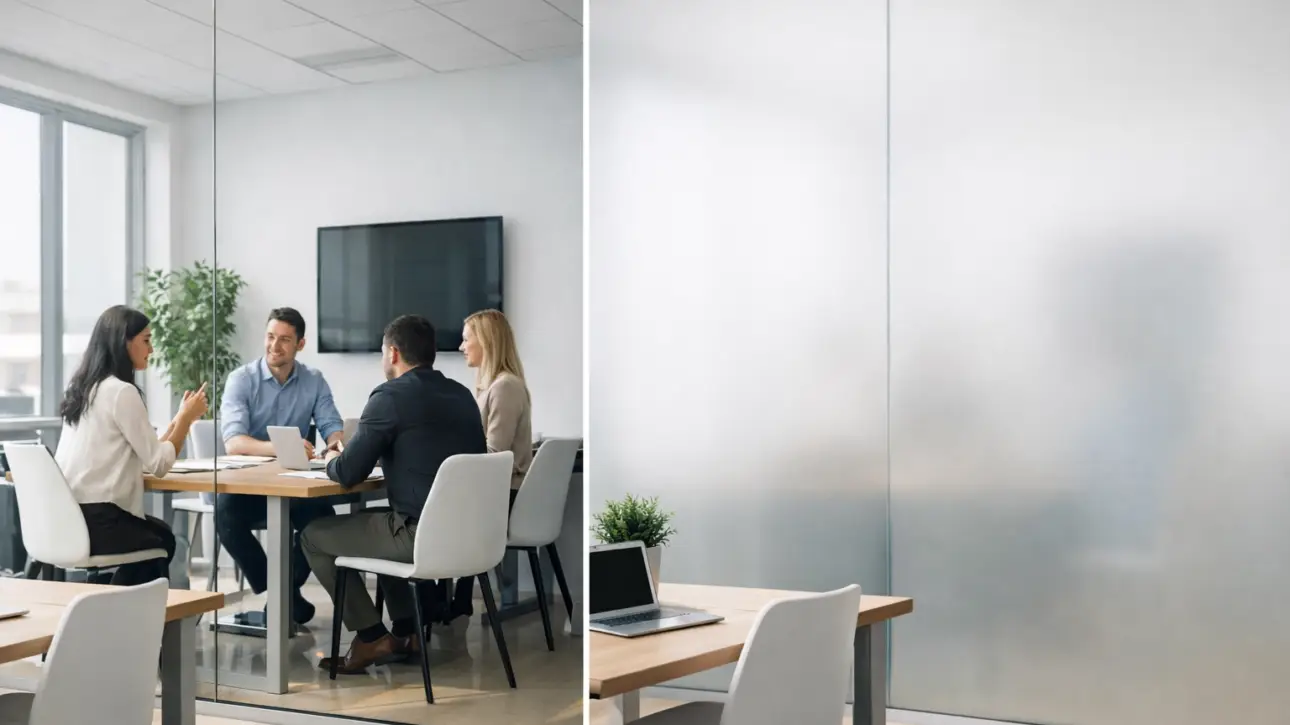 Common office privacy film mistakes — switchable film install on a commercial office glass wall (LA case study)