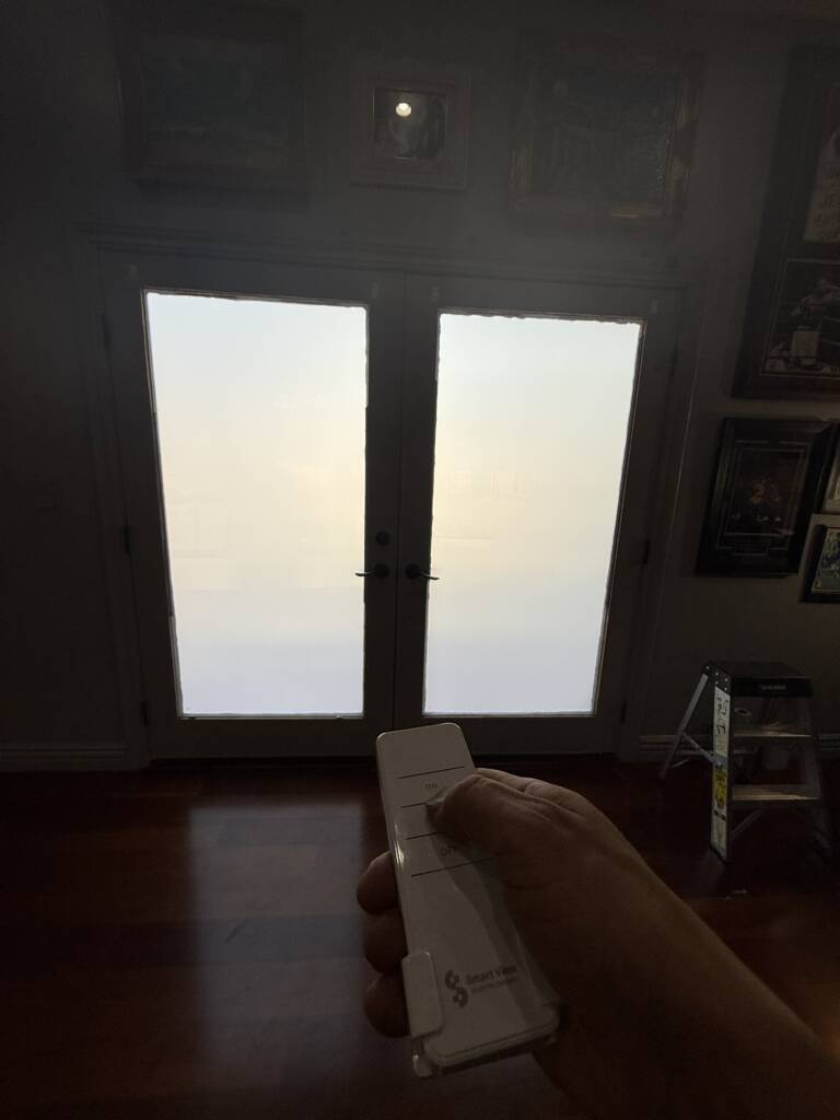 smart glass Los Angeles CA French doors